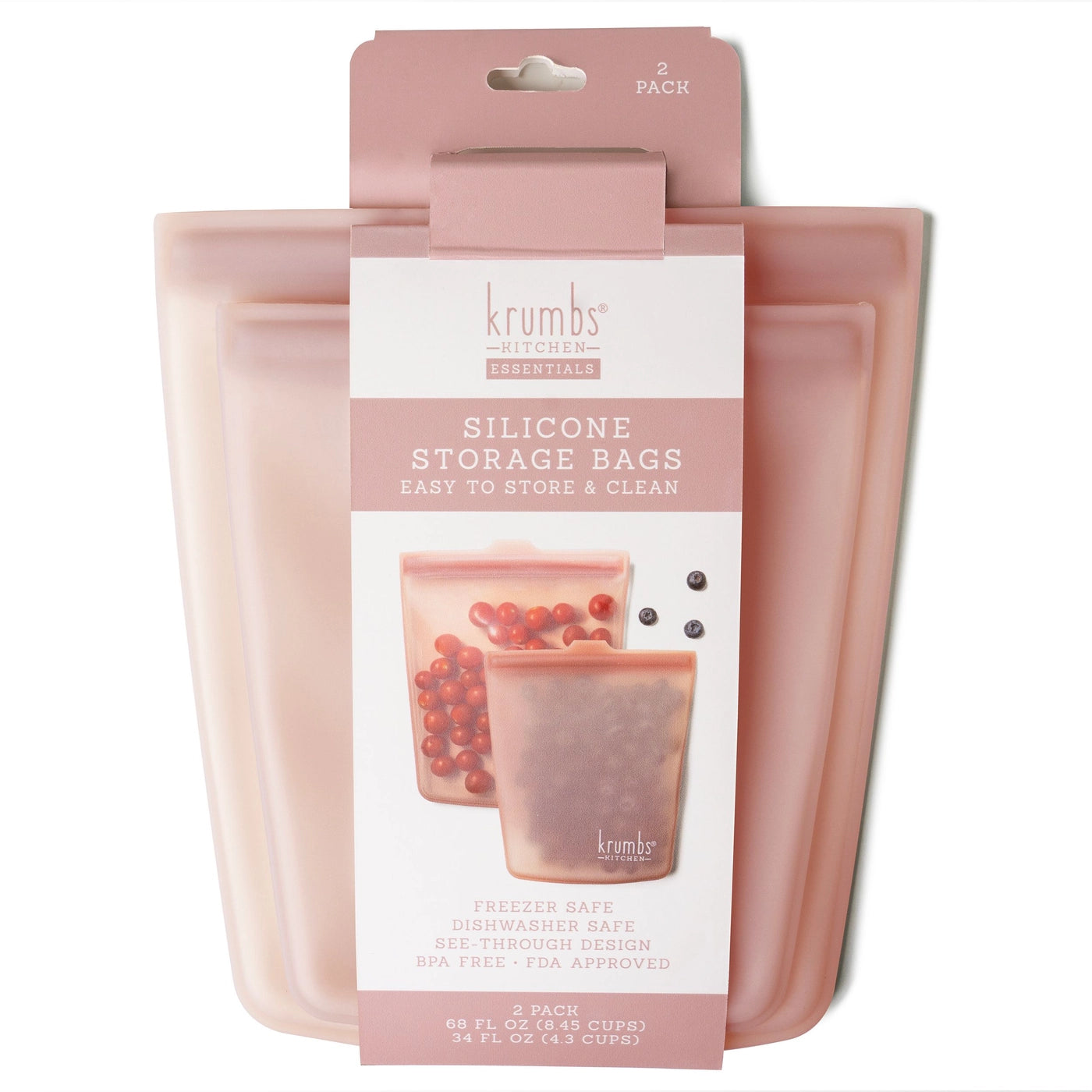 2-Pack Silicone Storage Bags Assortment