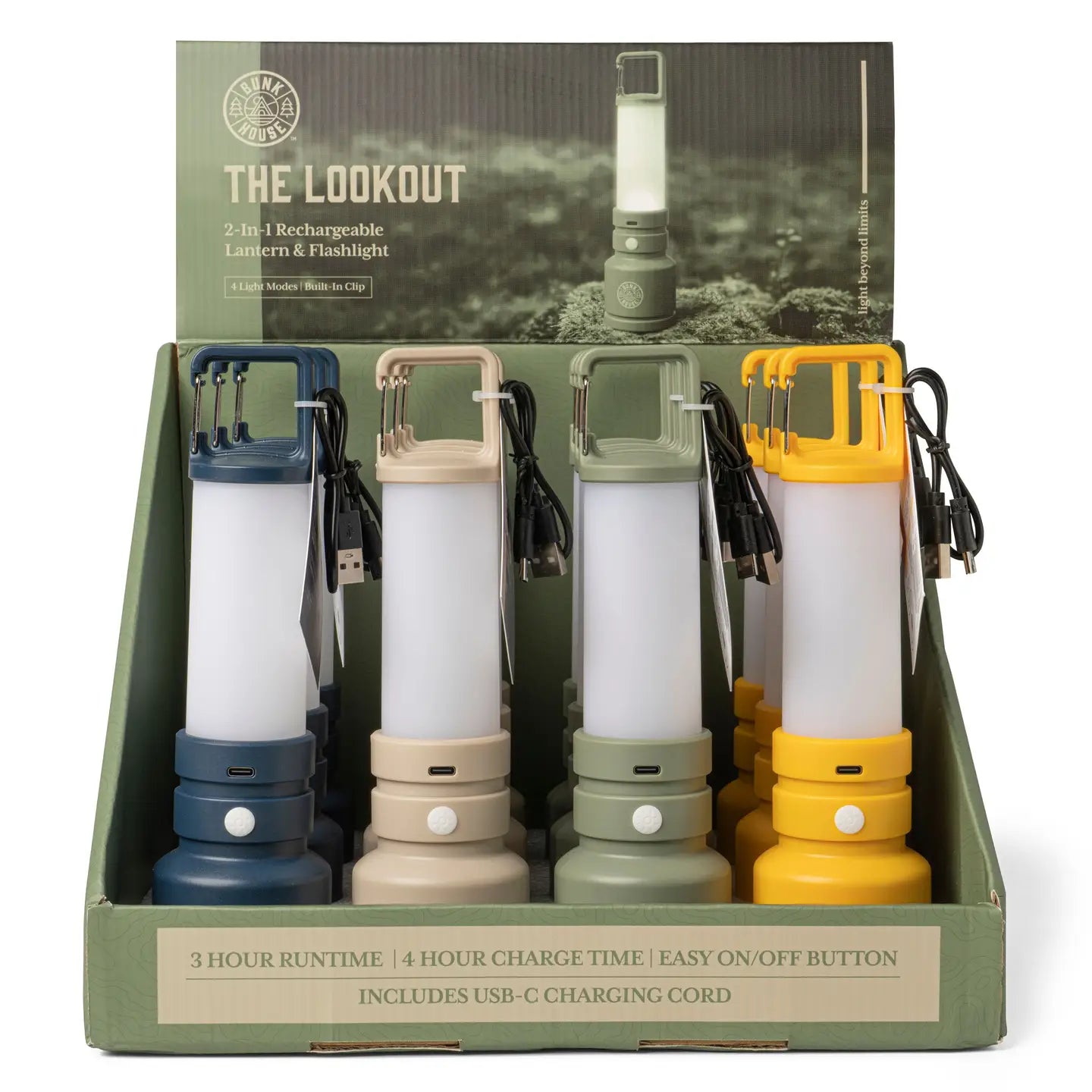 The Lookout™ 2-In-1 Rechargeable Lantern & Flashlight