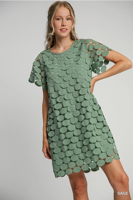 Umgee Circle Detailed Dress Umgee Circle Detailed Dress