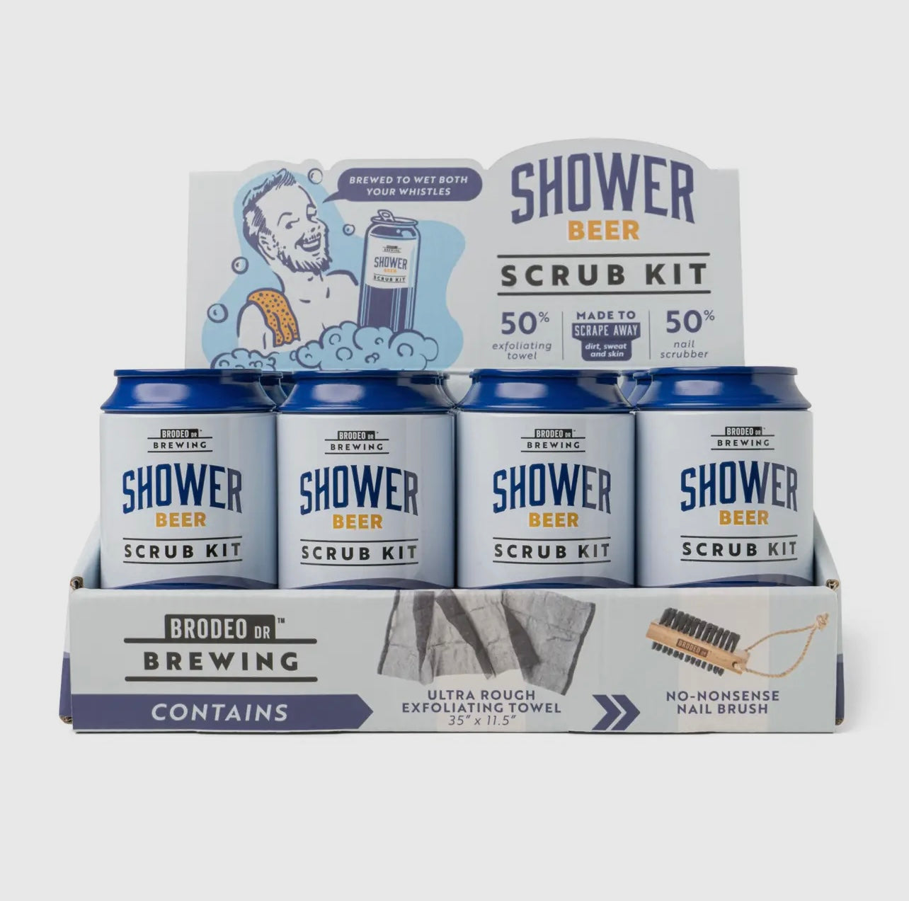 Men’s Exfoliating Towel and Brush
