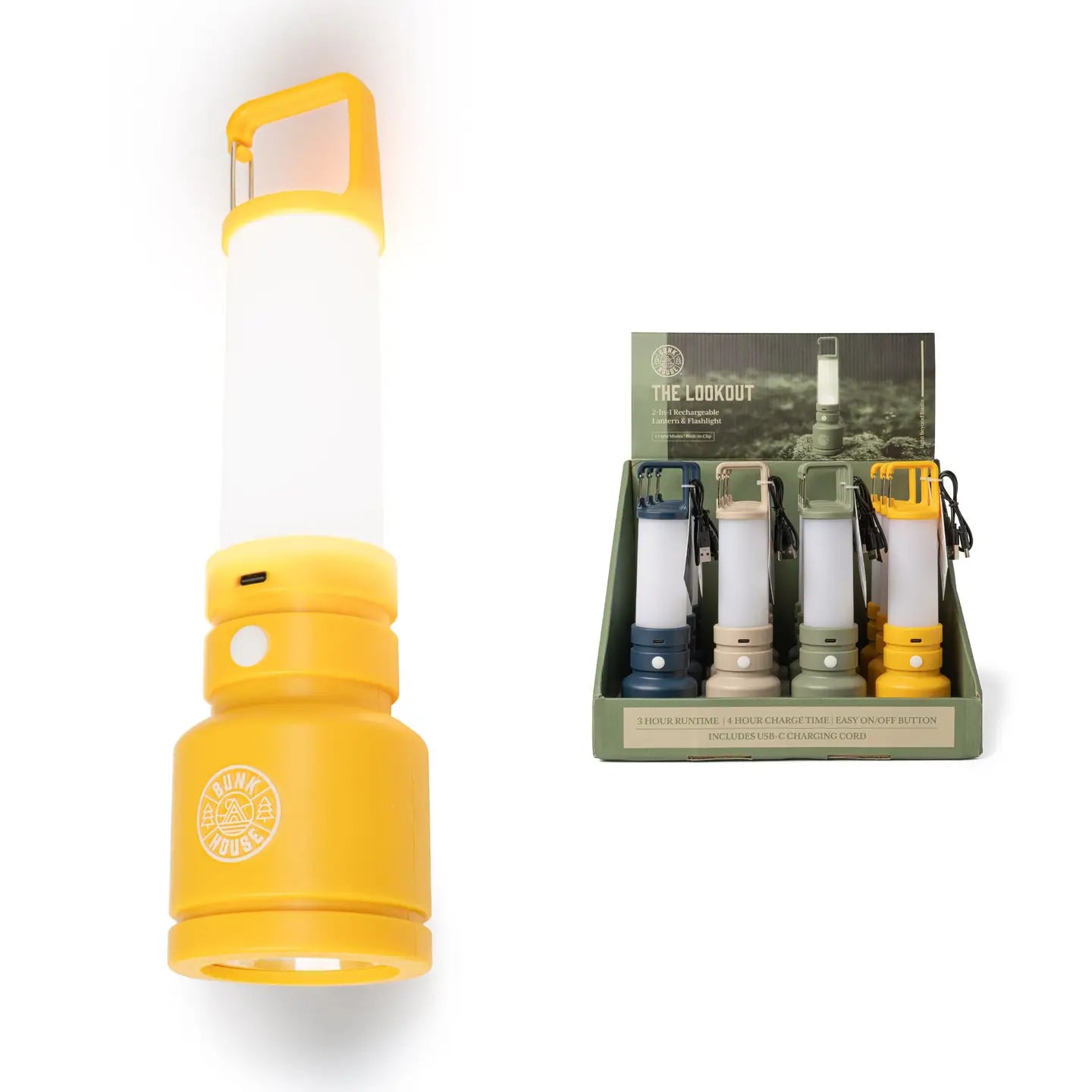 The Lookout™ 2-In-1 Rechargeable Lantern & Flashlight