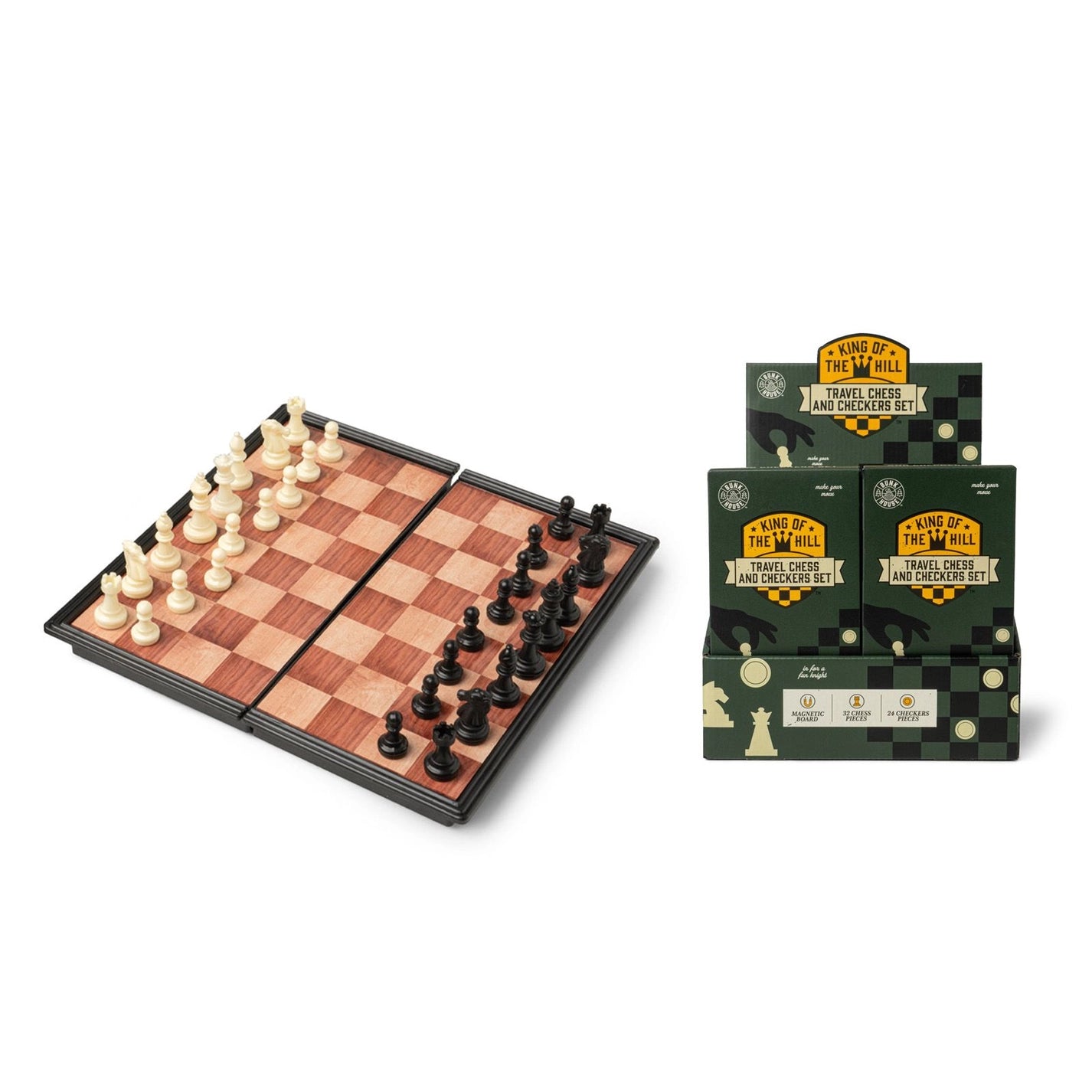 Magnetic Travel Chess & Checker