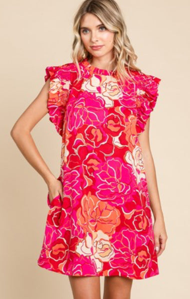 Jodifl Pink Flower Dress