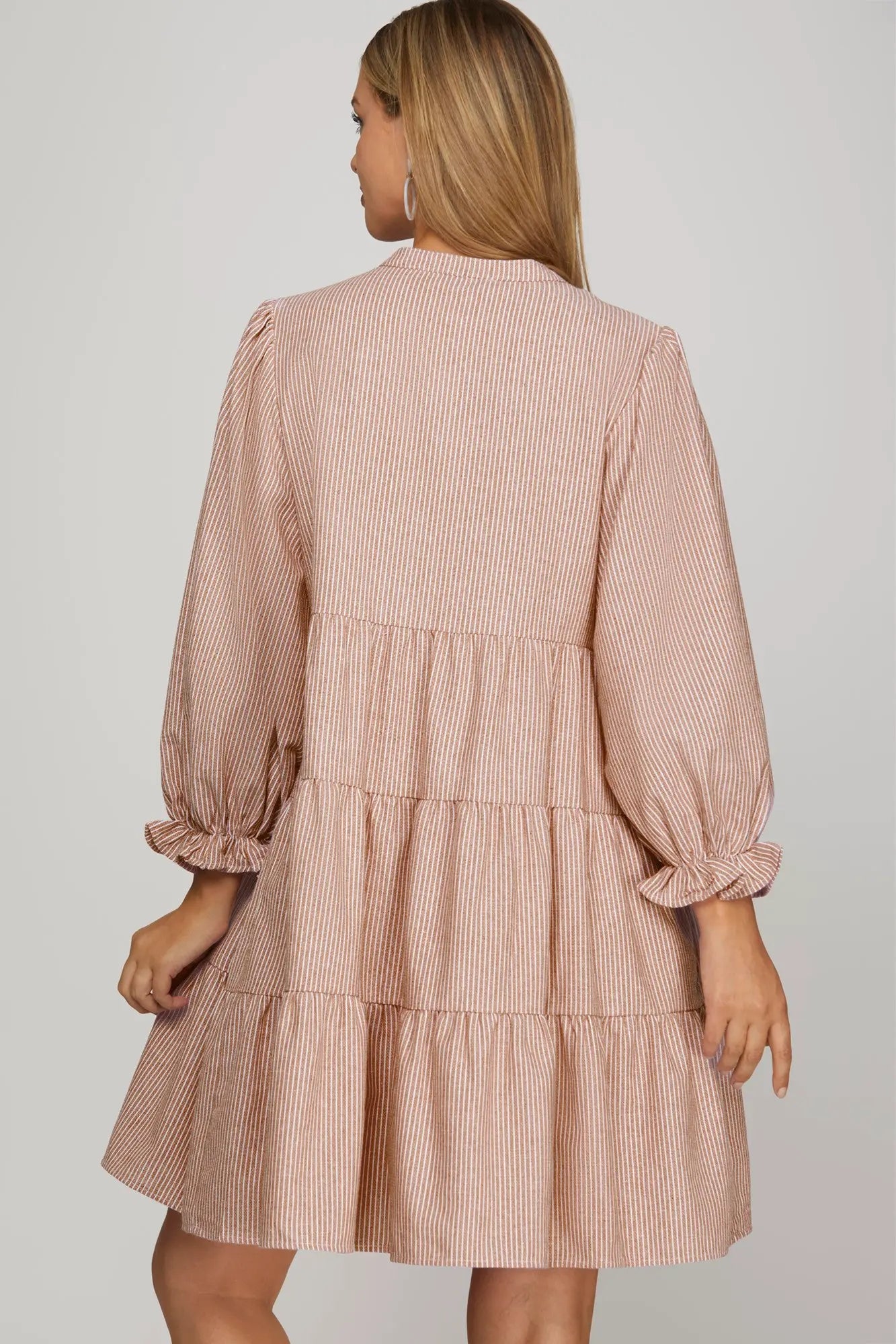 Rose Striped Tiered