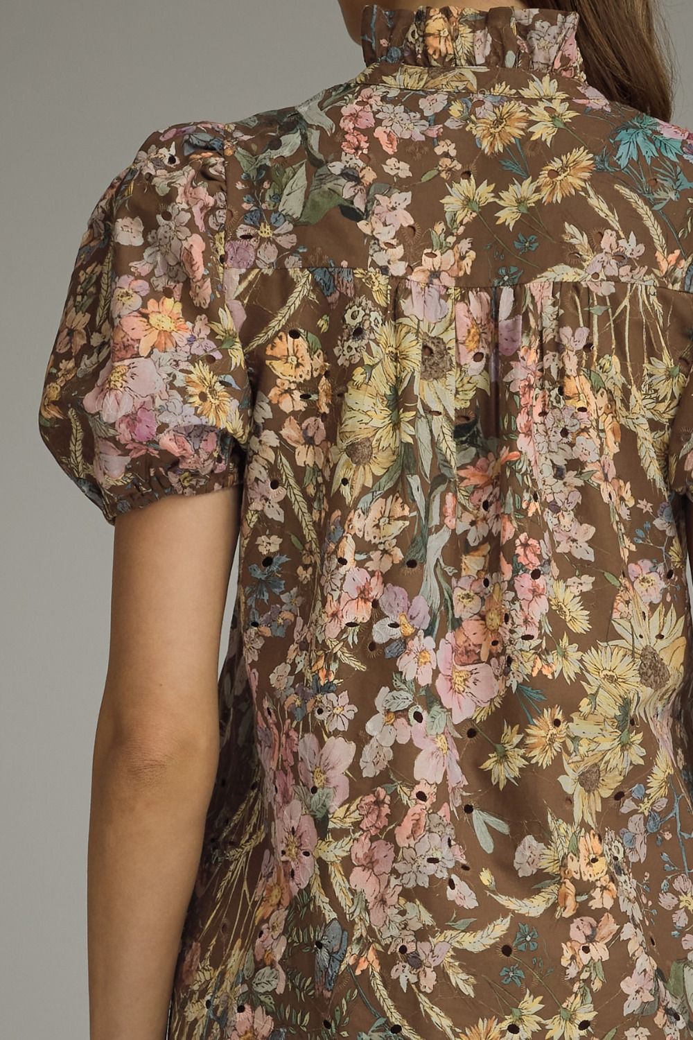 Floral Eyelet Midi Dress