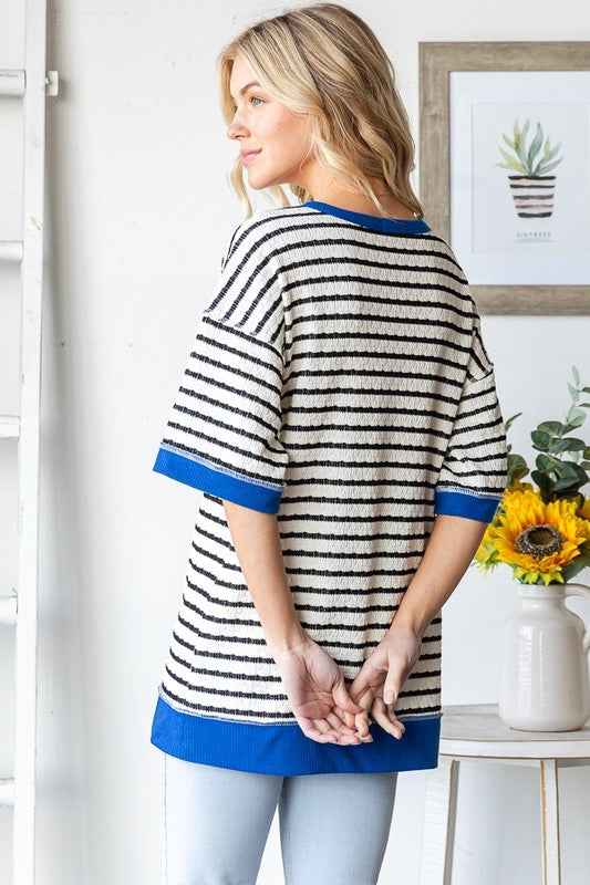 Short Sleeve Striped Top