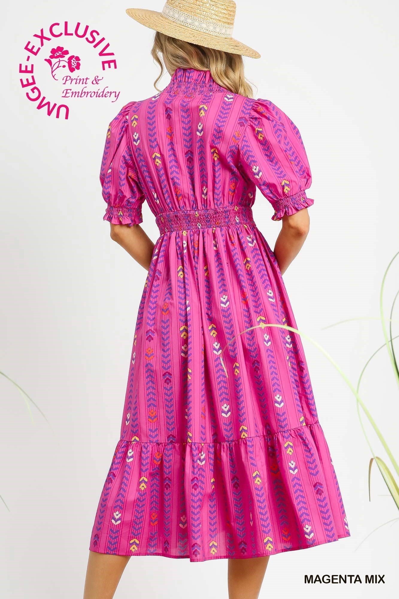 Umgee Spring Midi Dress