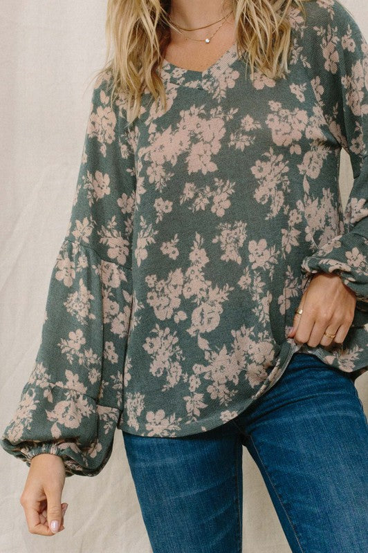 Floral Print Woven Blouse