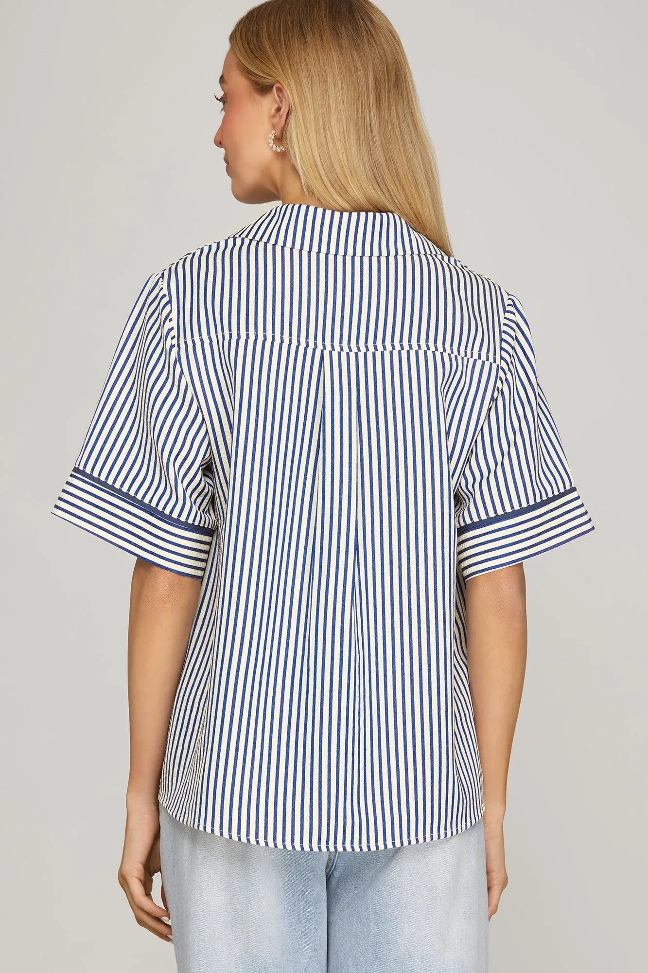 Blue Striped She and Sky