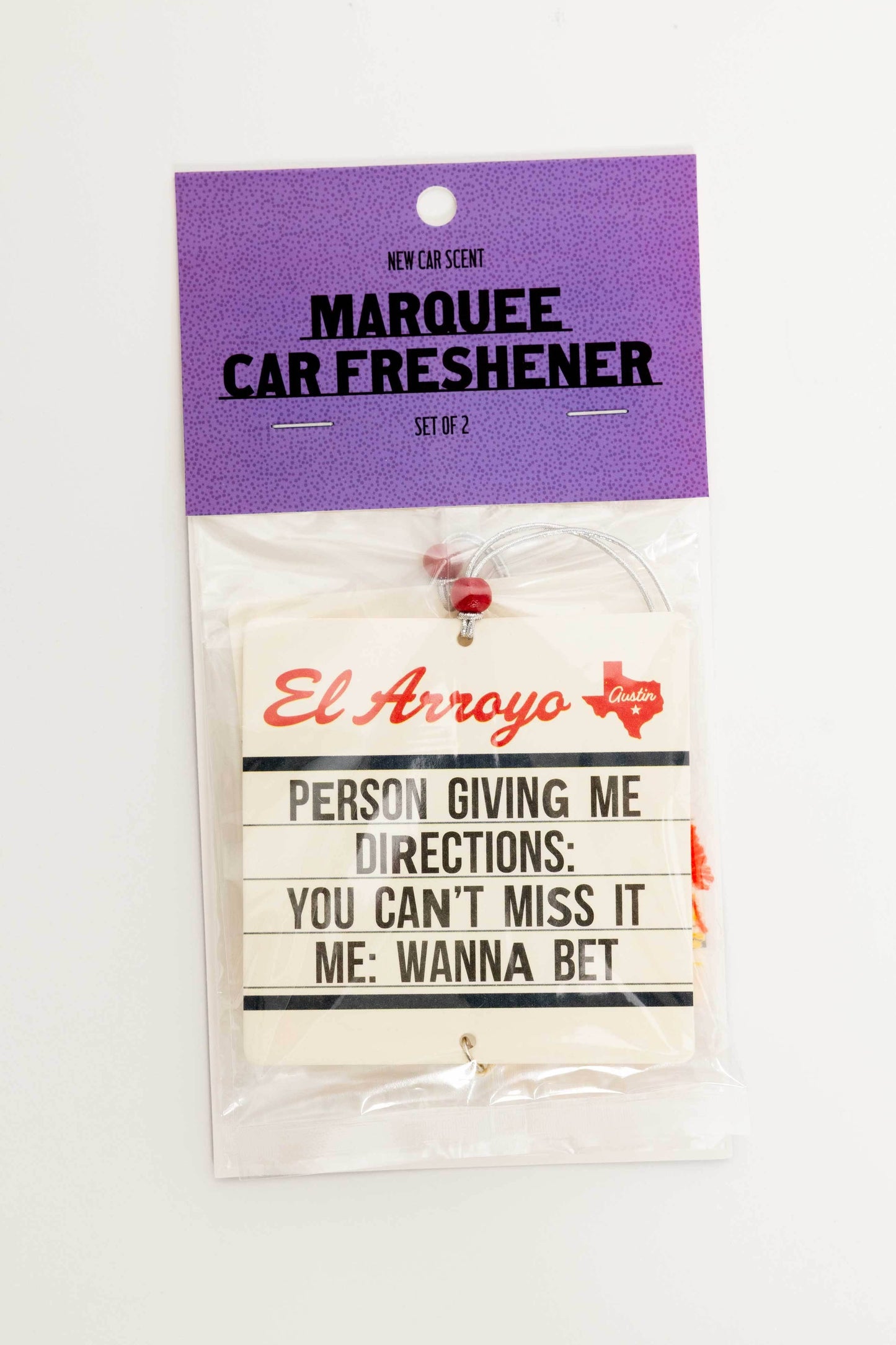 El Arroyo - Marquee Car Freshener (2 Pack) - Wanna Bet
