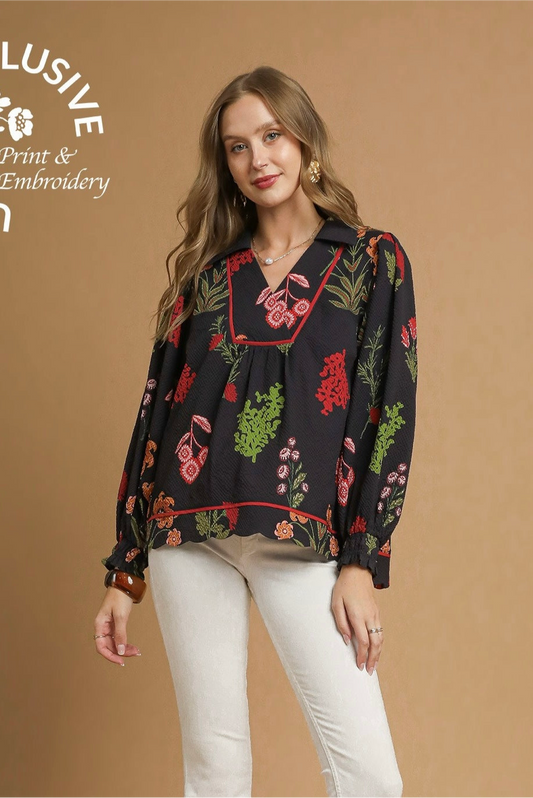 Umgee Slightly Textured Floral
