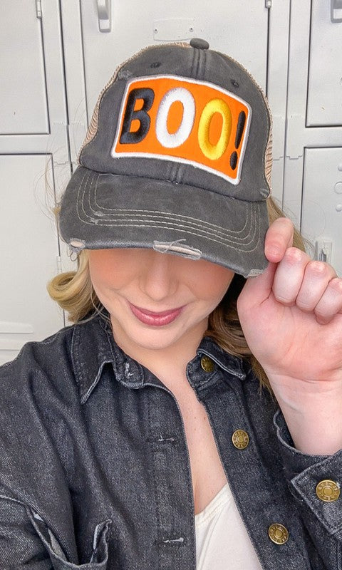 Boo Vintage Patch Hat