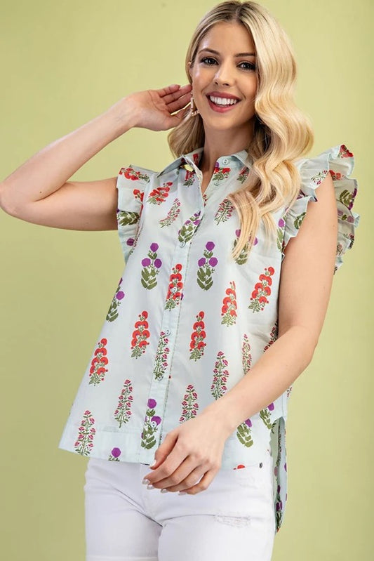Light Blue Floral
