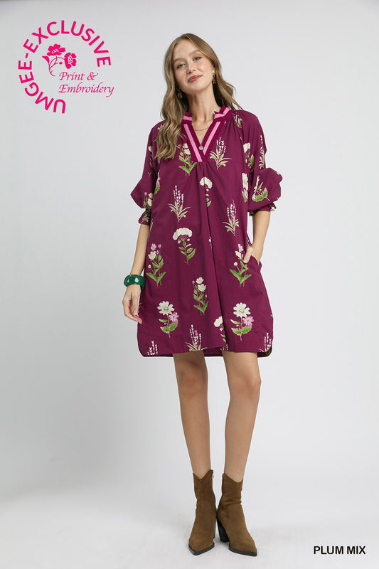 Plum Floral Umgee