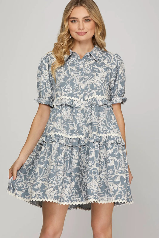 Vintage Floral Tiered