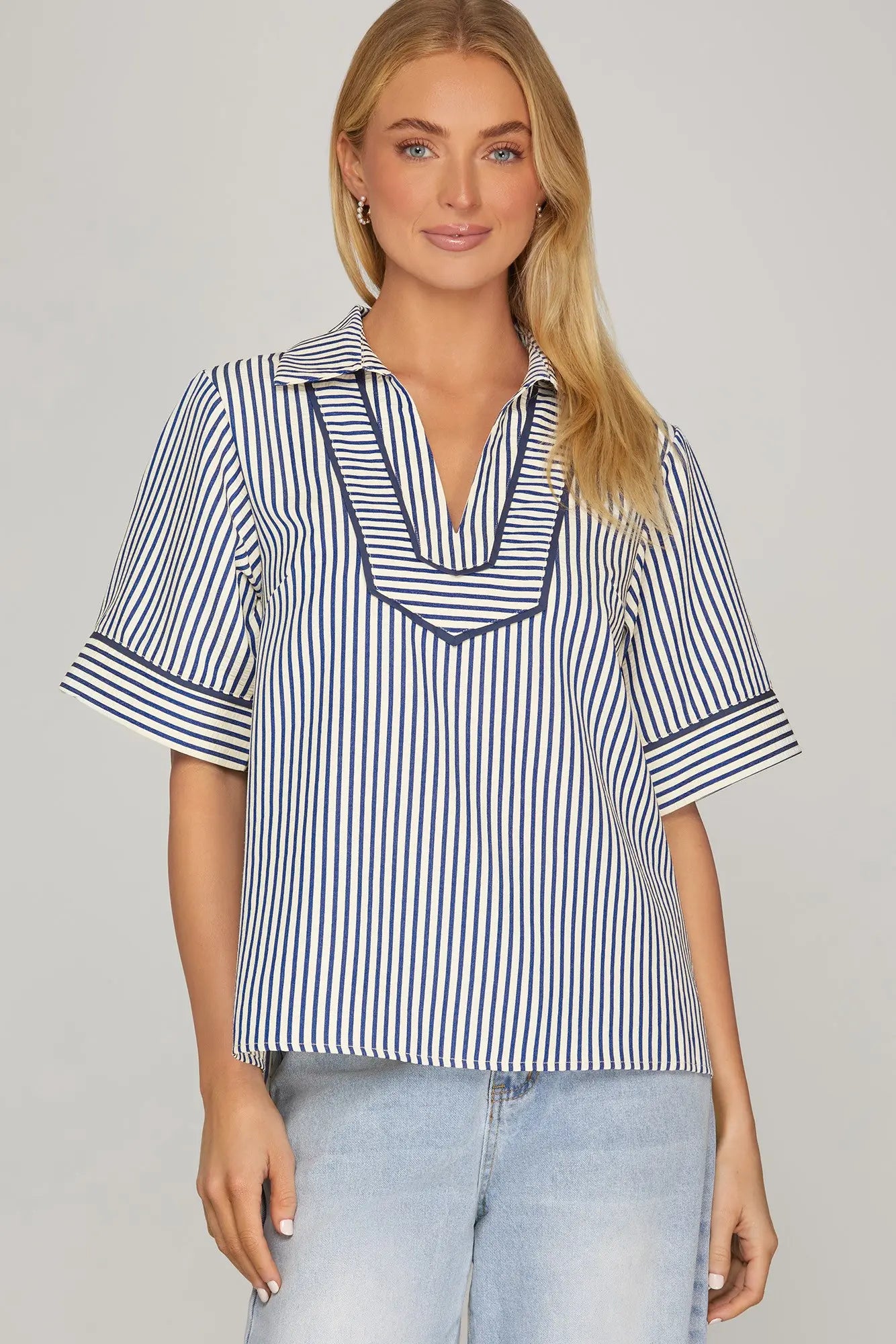 Blue Striped She and Sky