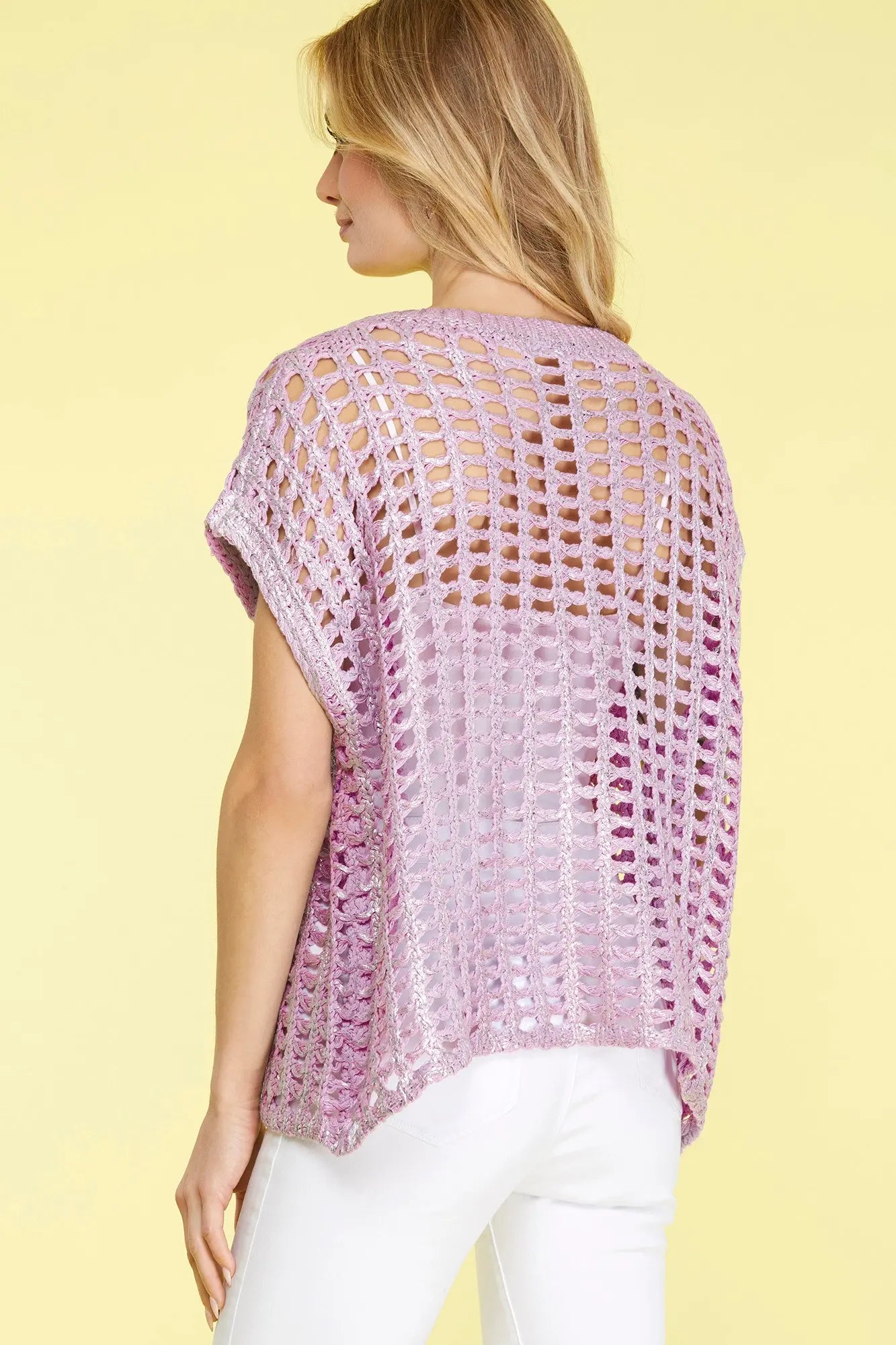 Mesh Top Lilac with Metalic