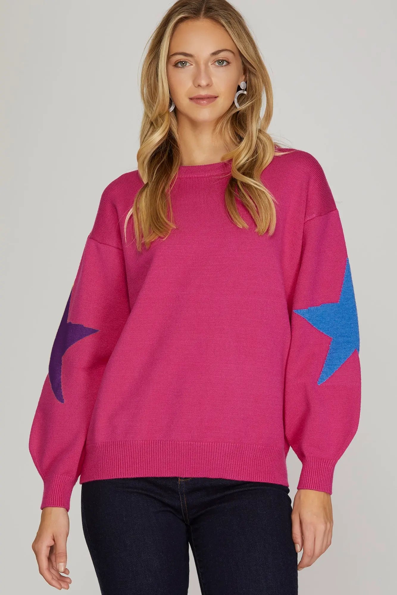 Star Sweater Pink