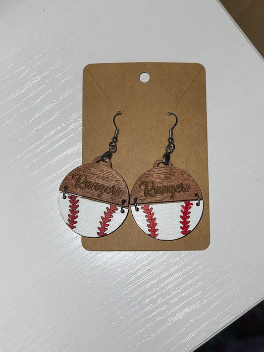 Wooden Baseball and Footballs