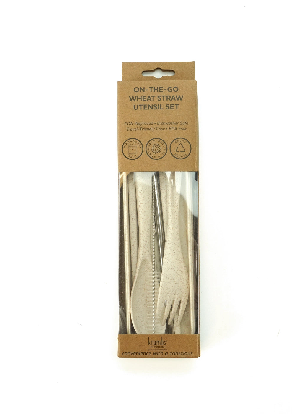 On-The-Go Wheat Straw Utensil Set