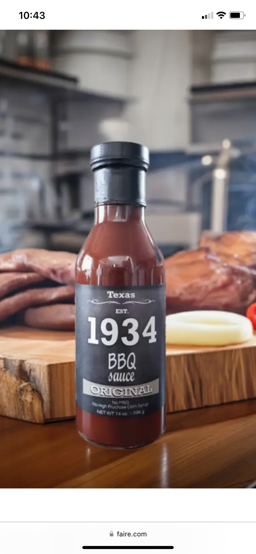 1934 BBQ Sauce- Original