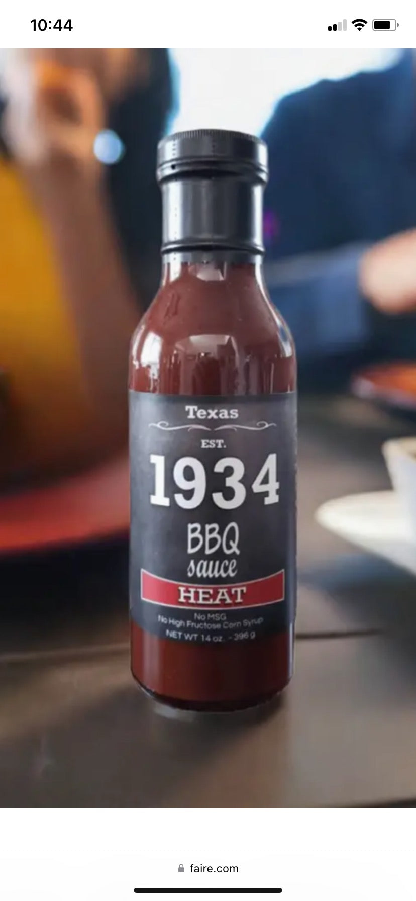 1934 BBQ Sauce- Heat