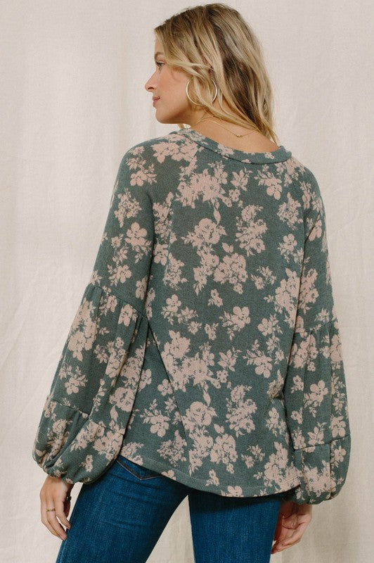 Floral Print Woven Blouse