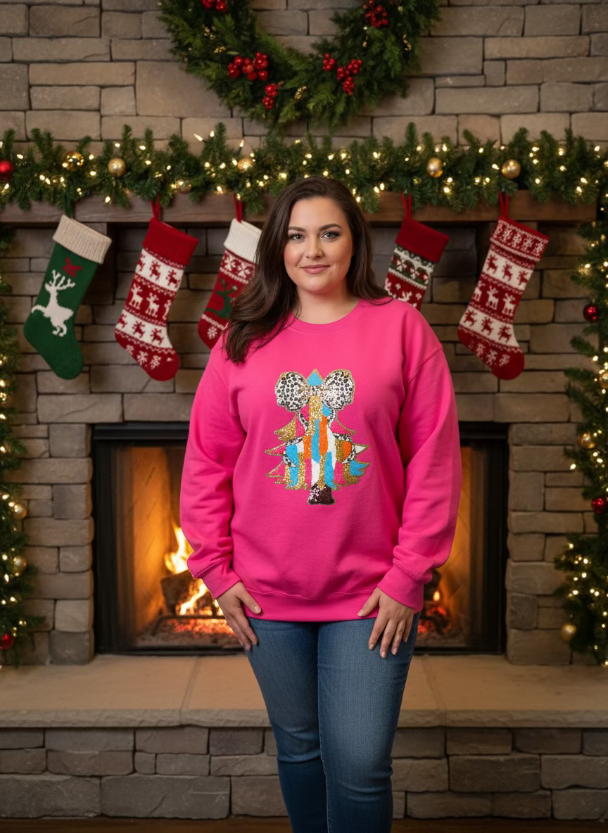 Whimsical Christmas Tree Sweatshirt