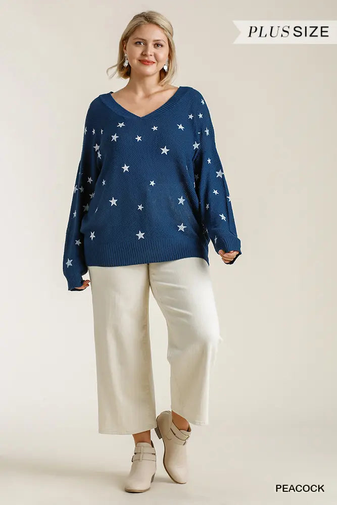 Star Stamped Sweater