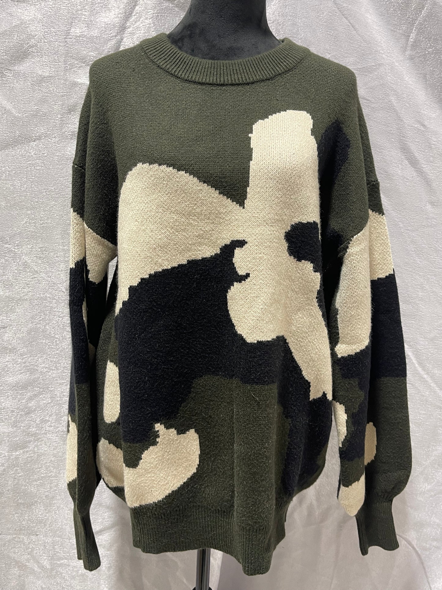 Green Abstract Sweater