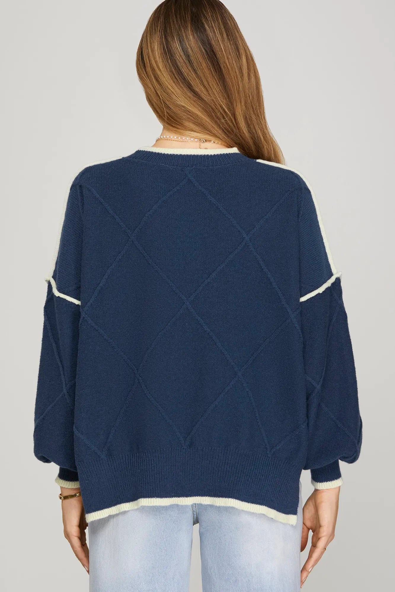 Long Sleeve Bow Sweater Top