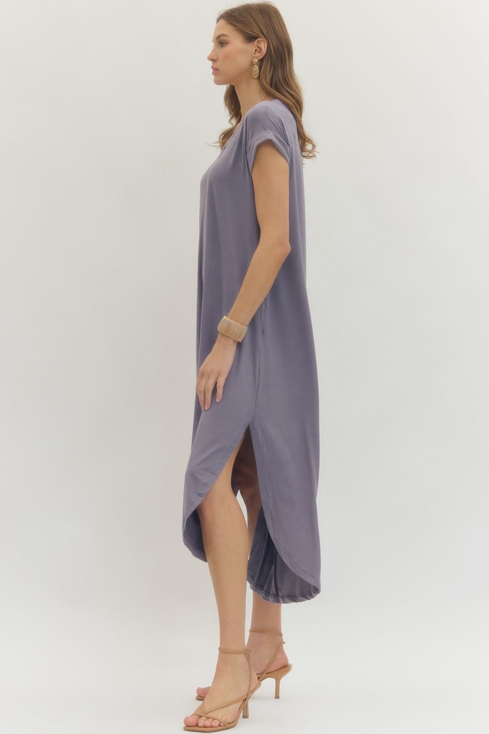 Solid Jersey Knit Dress
