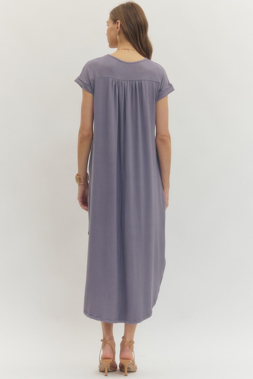 Solid Jersey Knit Dress