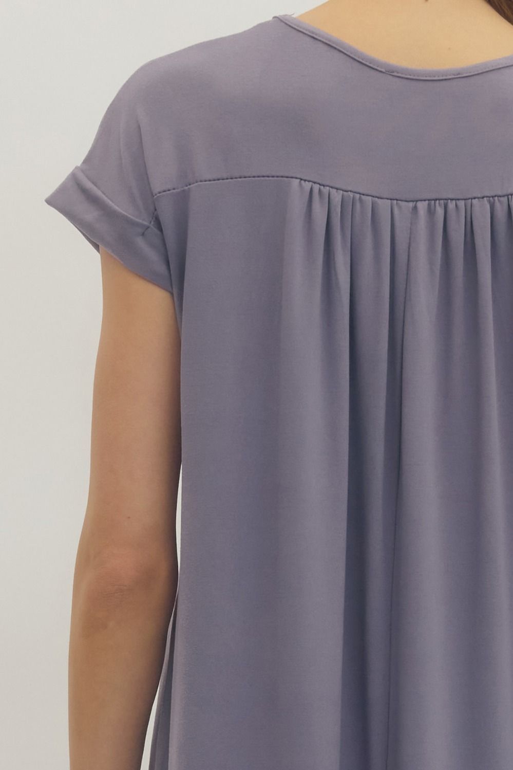 Solid Jersey Knit Dress