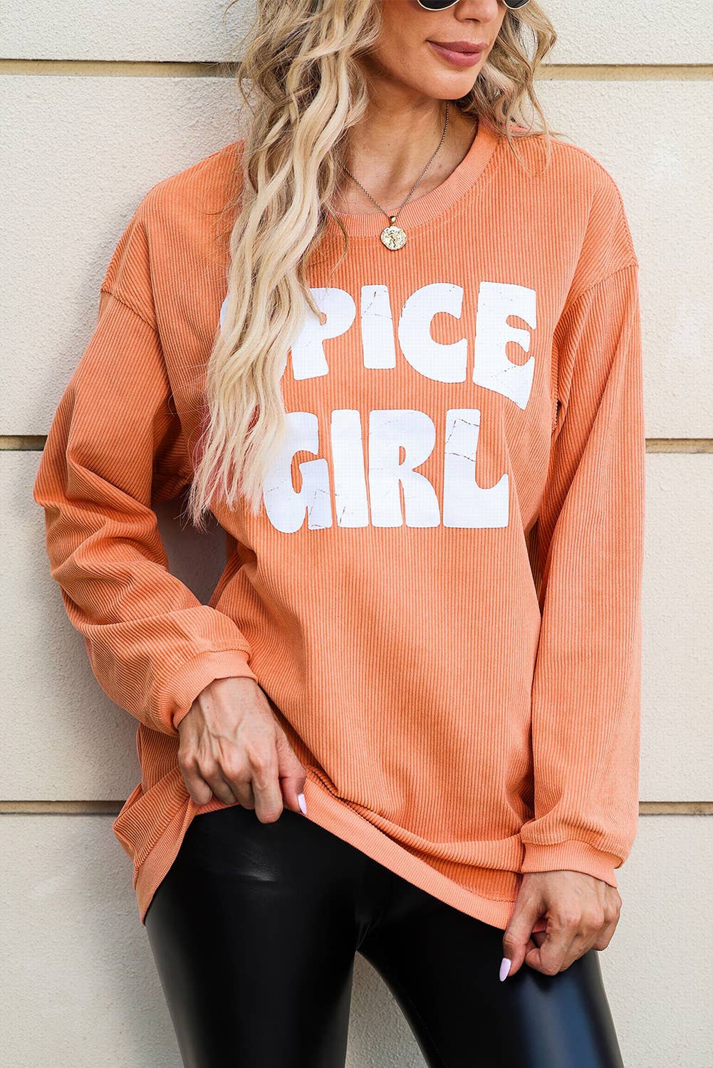 Spice Girl Peach Sweater