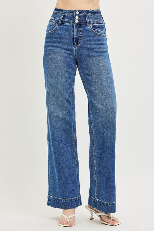 High Rise Wide Leg Jeans