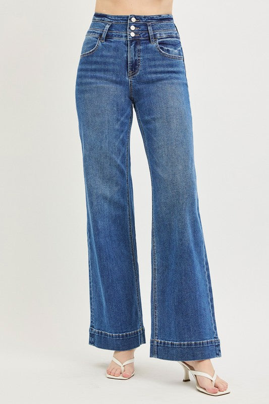 High Rise Wide Leg Jeans