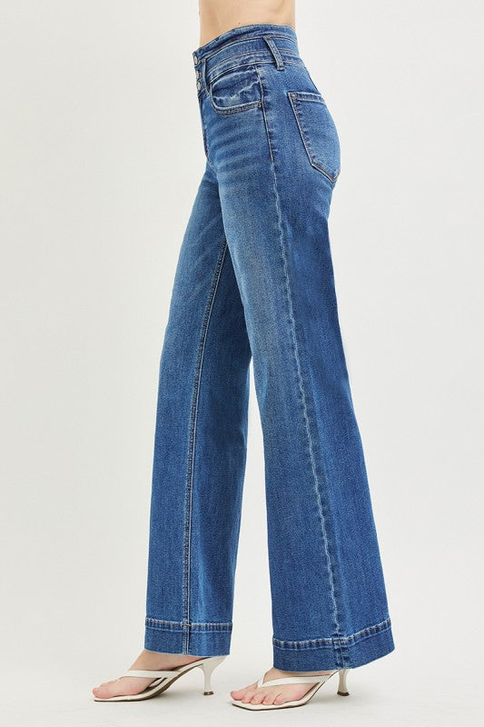High Rise Wide Leg Jeans