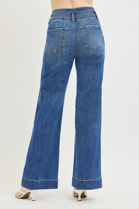 High Rise Wide Leg Jeans
