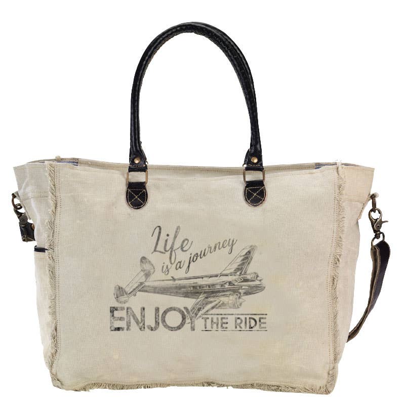 Clea Ray Canvas Bags & Clothing - Enjoy The Ride Tote