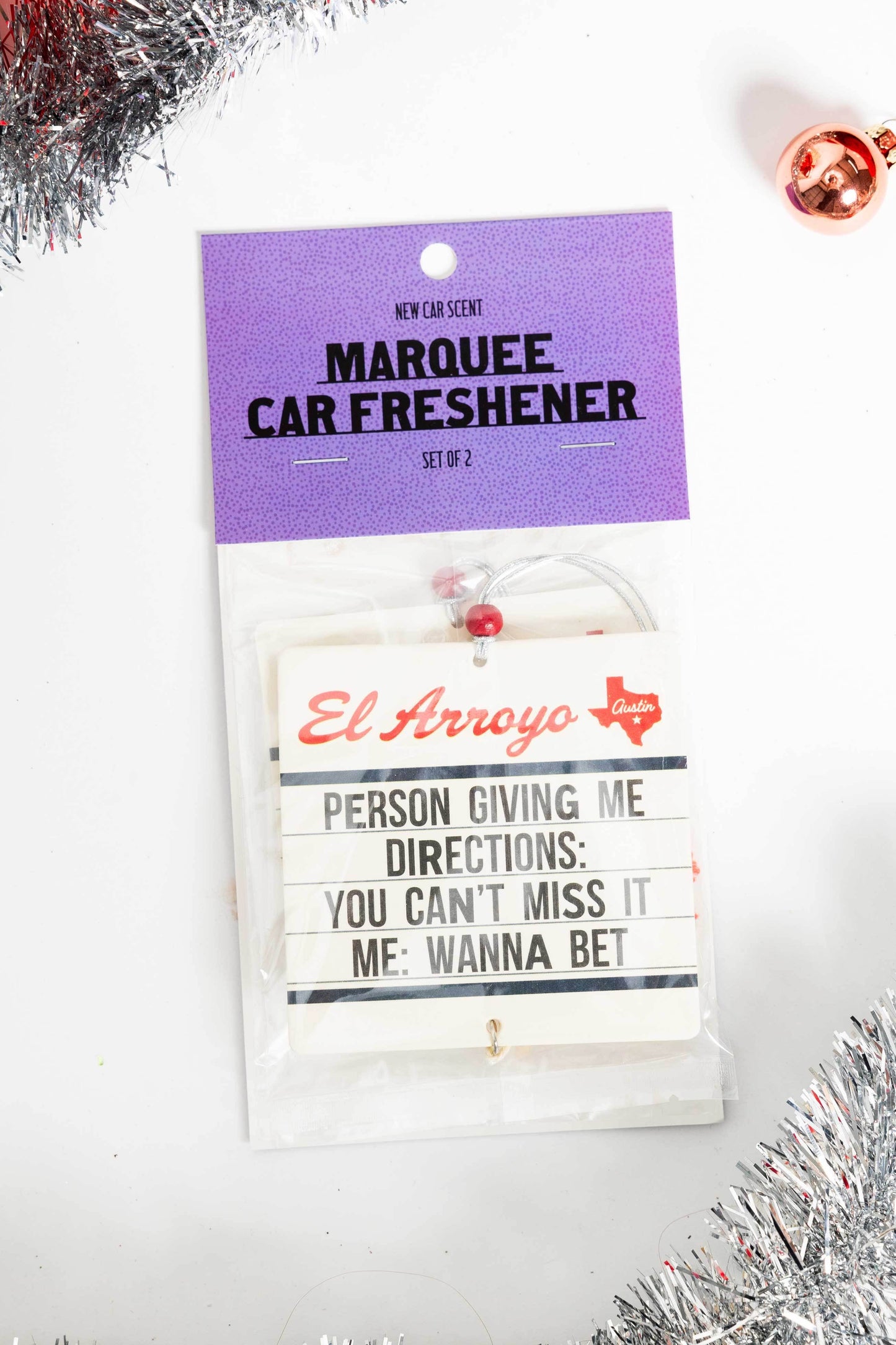 El Arroyo - Marquee Car Freshener (2 Pack) - Wanna Bet